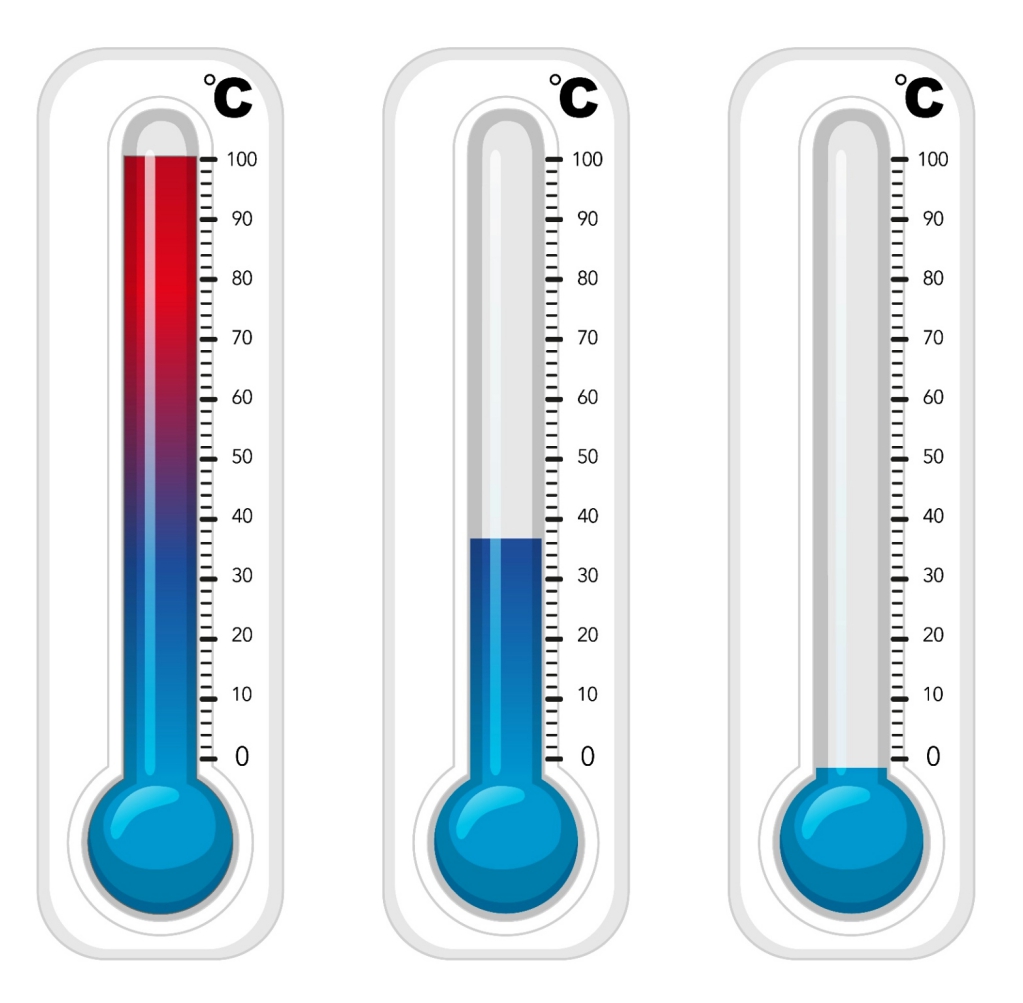 Thermomètre mesurant le niveau de fièvre.